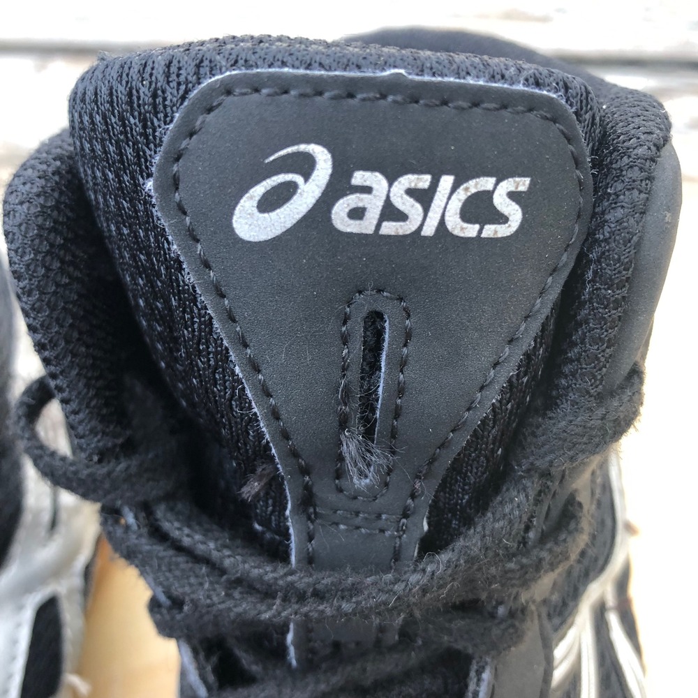 Asics Matflex 5 GS Wrestling Shoes Youth 5 US Kid Black Silver C545N Mid Top Gum - Picture 6 of 13